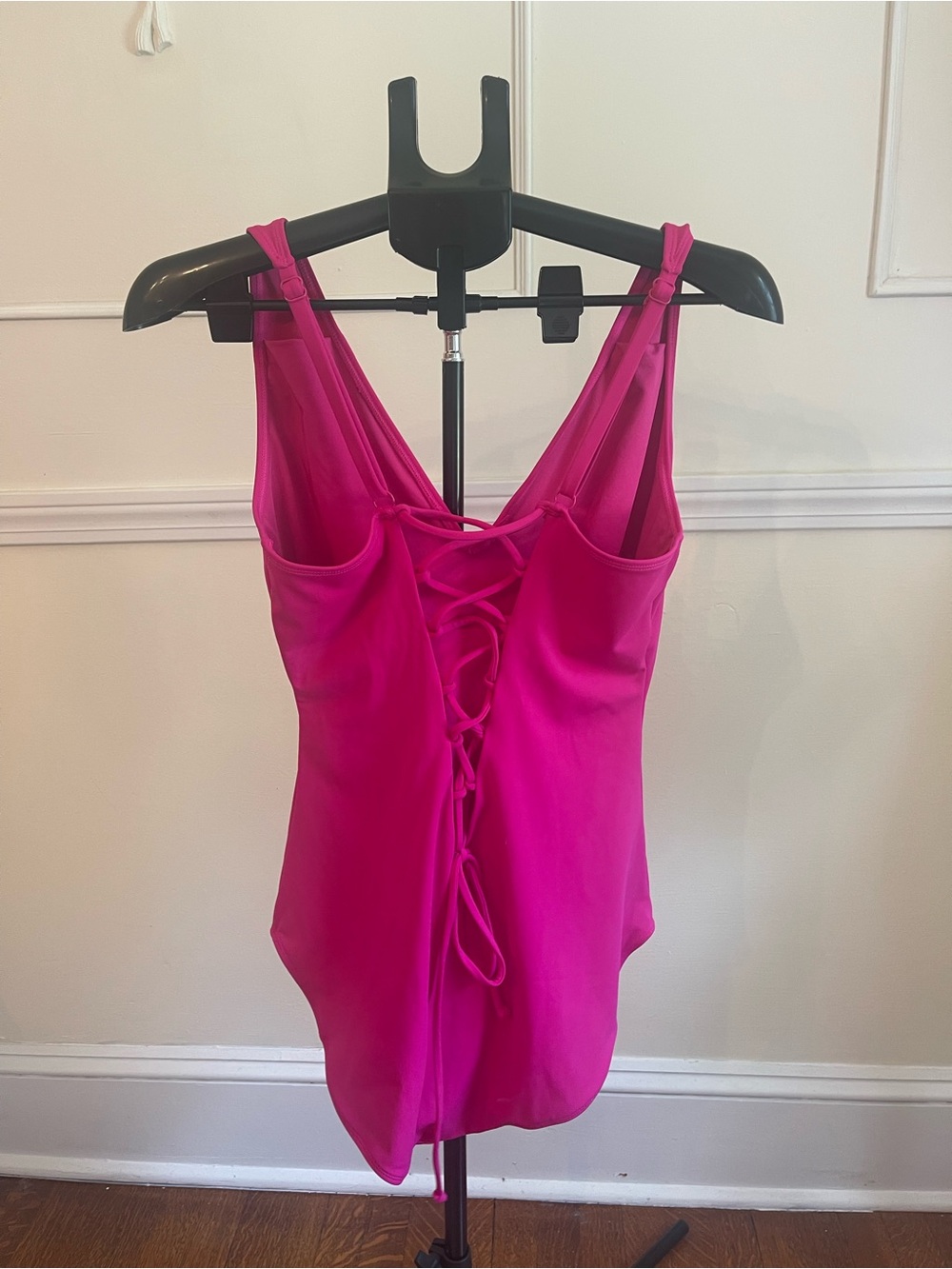 Ta3 Swim Plungey One-Piece Suit In Pink View 2